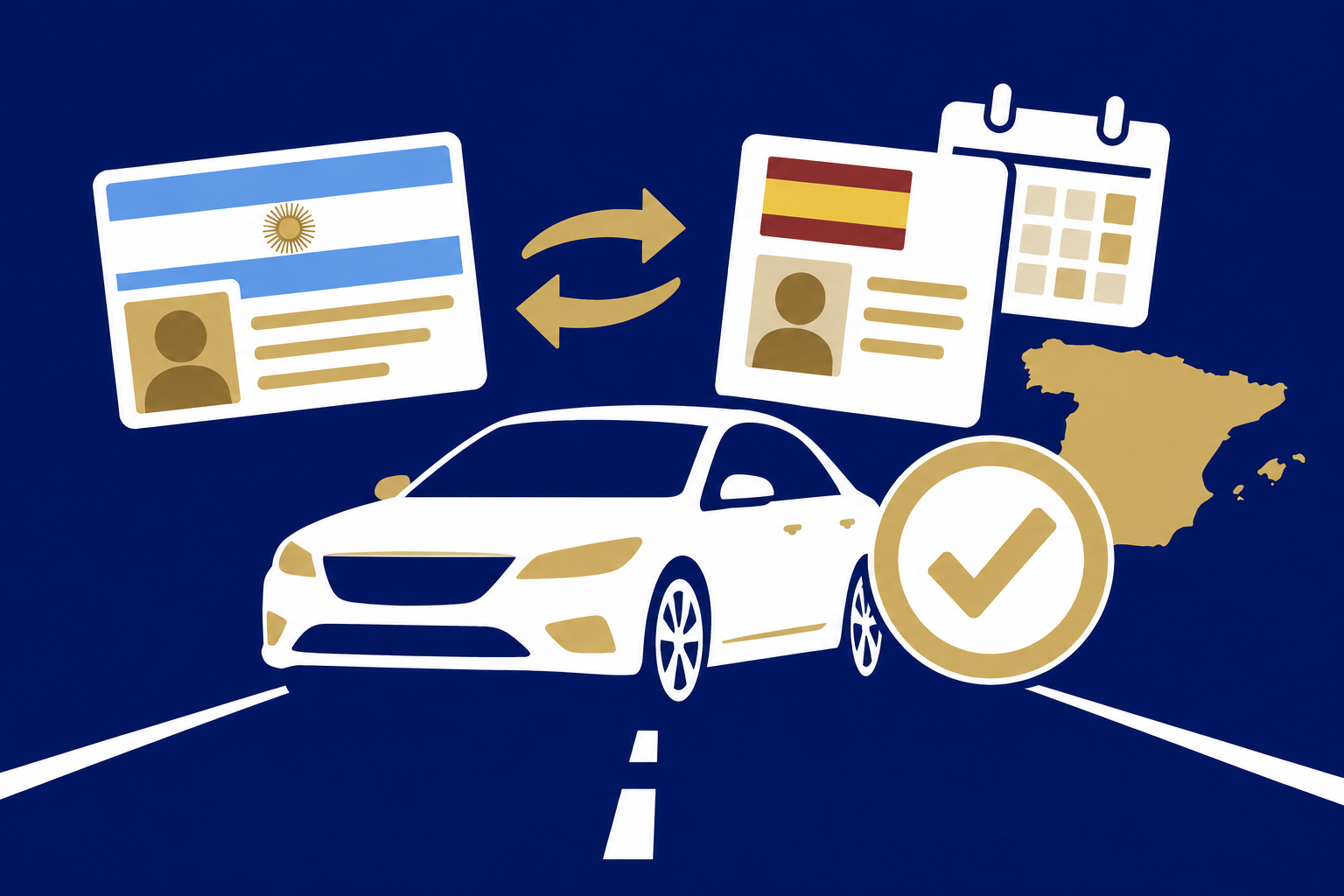 ¿Puedo conducir en España con carnet argentino durante el canje? — Canje de permiso
